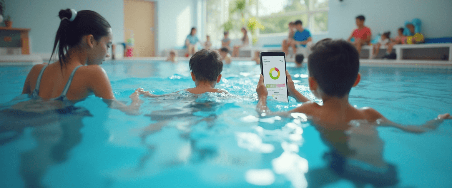 Suivi clair de la progression des cours de natation sans logiciel
