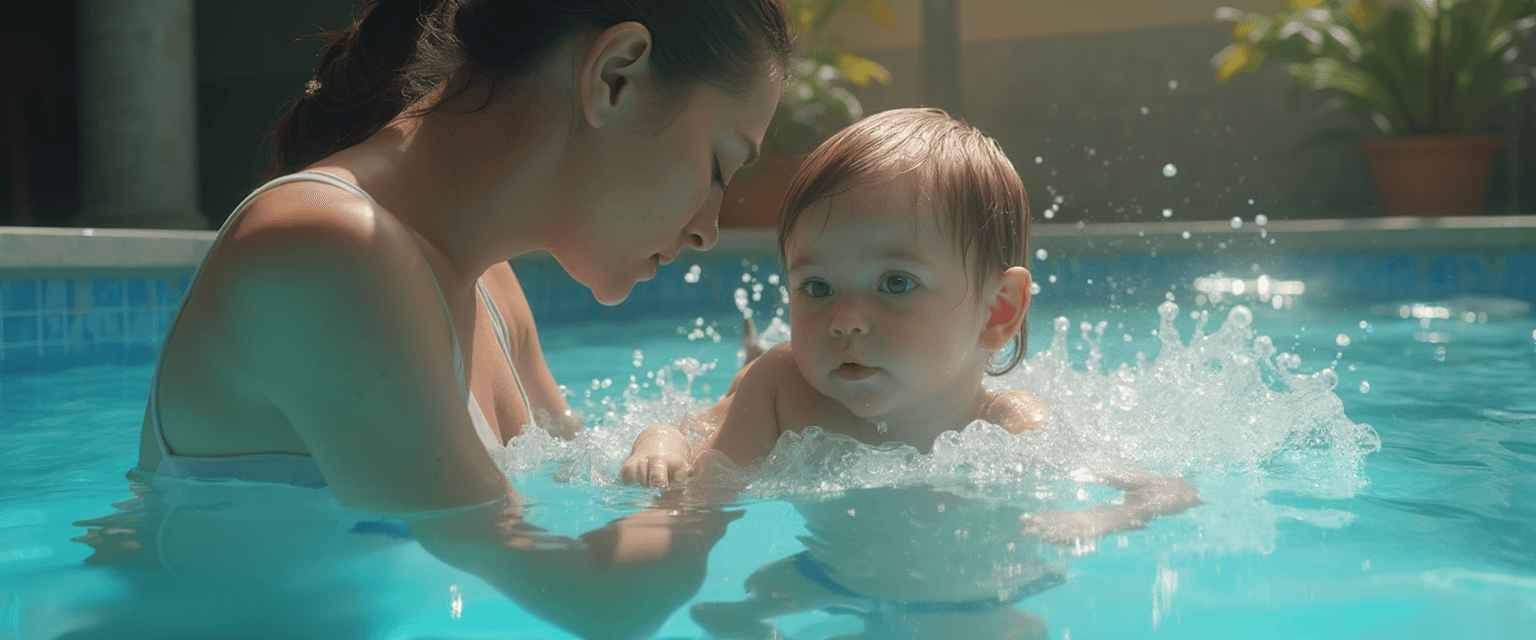Fortschritt beim Schwimmunterricht bei Angst vor Wasser dokumentieren