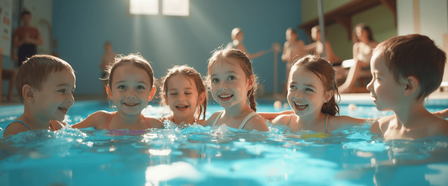 Kontinuierlicher Schwimmunterrichtsfortschritt bei verschiedenen Niveaus